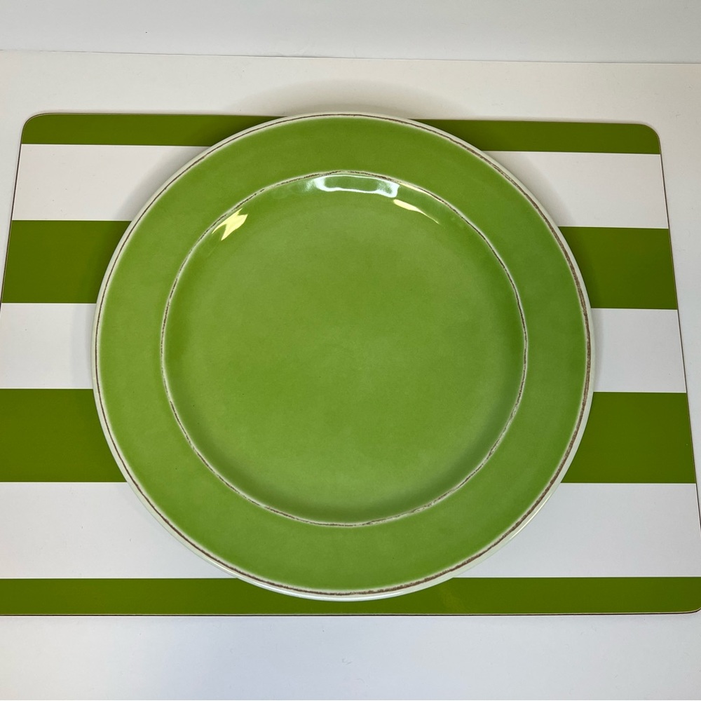 NWT‼️Pottery Barn Kids Cambria Plate and Placemet Set -Green (3 sets available)